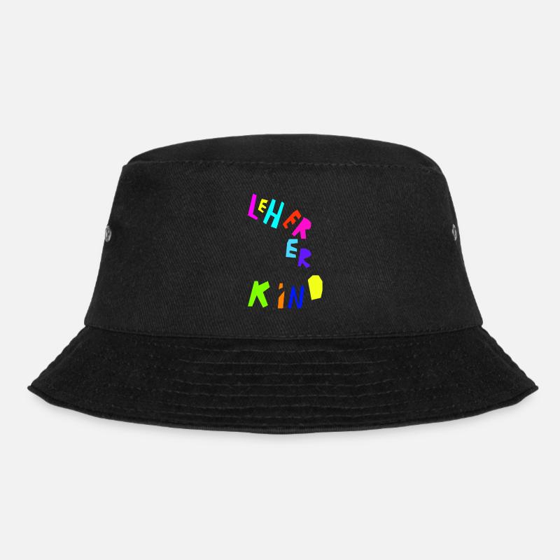 Lehrerkind bunt - Bucket Hat - Schwarz