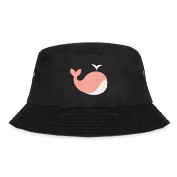 Whale nicht! - Bucket Hat - Schwarz - Vorne - Lela (165cm)