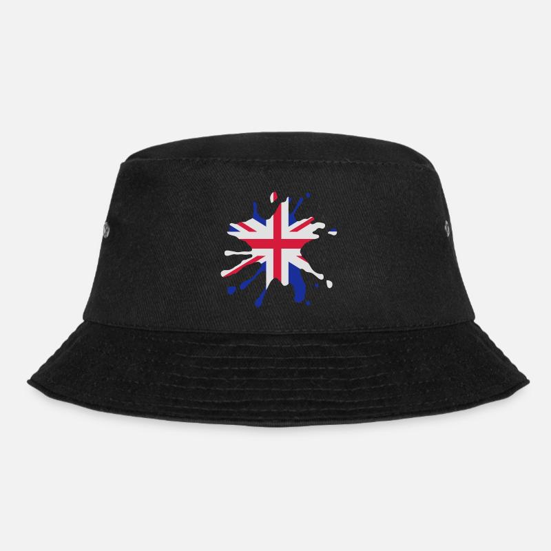 England patch - Bucket Hat - black