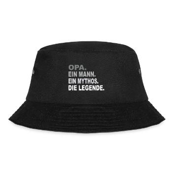 Opa - Ein Mann - Ein Mythos - Eine Legende - Bucket Hat - Schwarz - Vorne - Lela (165cm)