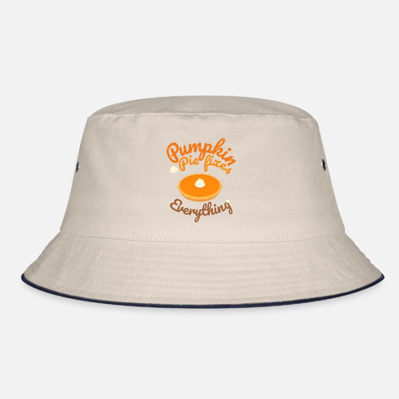 Pumpkin Pie Fixes Everything - Pumpkin Halloween Bucket Hat