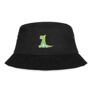 T Rex Birthday Gift - Bucket Hat - black - Front - Lela (165cm)
