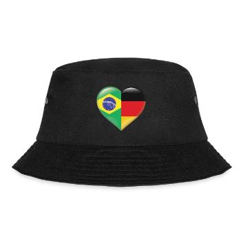 Coeur drapeau Brésil Samba Allemagne cadeau - Bob - noir - Devant - Lela (165cm)