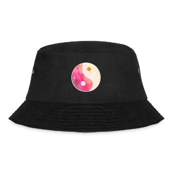 yin yang symbol icons symbolism yoga - Bucket Hat - black - Front - Lela (165cm)