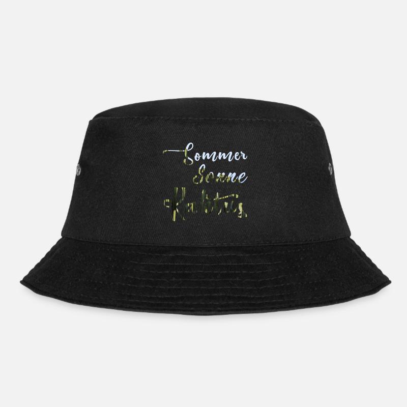Sommer Sonne Kaktus - Bucket Hat - Schwarz