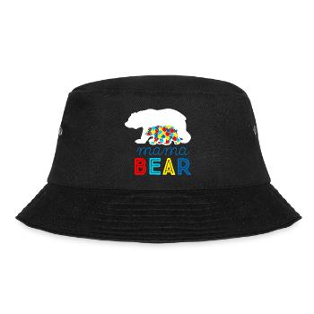Autismus Autist ADHS Mutter Mama Asperger Geschenk - Bucket Hat - Schwarz - Vorne - Lela (165cm)