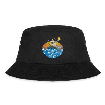 Strand - Bucket Hat - Schwarz - Vorne - Lela (165cm)