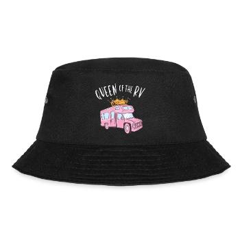 Königin des RV - Königin des Camper - Bucket Hat - Schwarz - Vorne - Lela (165cm)