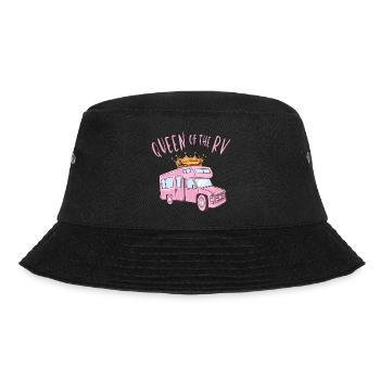 Königin des Camper - Bucket Hat - Schwarz - Vorne - Lela (165cm)