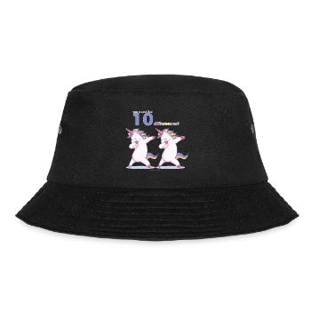 Einhorn - Bucket Hat - Schwarz - Vorne - Lela (165cm)
