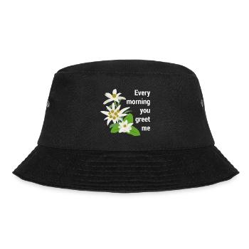 Edelweiss Edelweiss Every Morning You Greet Me - Bucket Hat - black - Front - Lela (165cm)