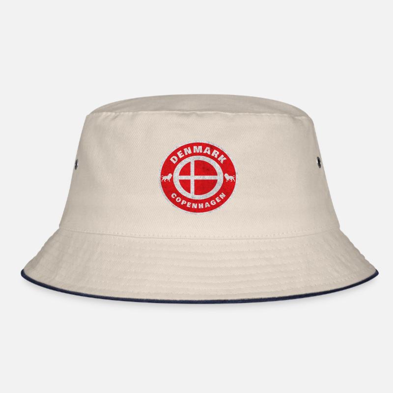 Dänemark Kopenhagen Vintage / Geschenk Denmark Bucket Hat