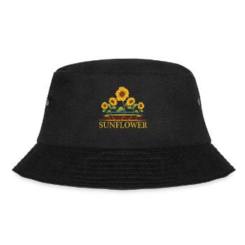 Sonnenblume - Bucket Hat - Schwarz - Vorne - Lela (165cm)