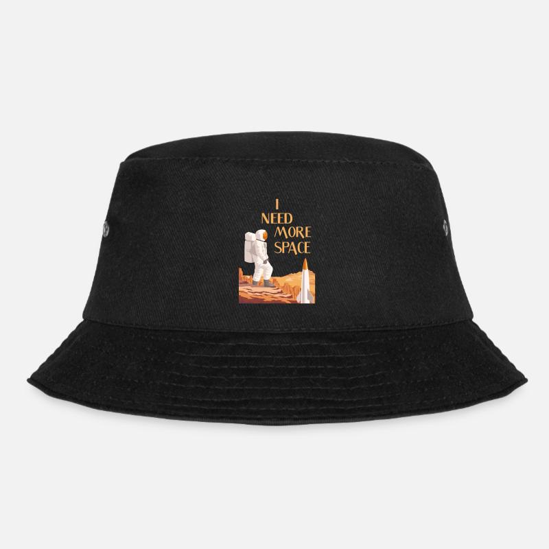 Astronaut Astronomie - Bucket Hat - Schwarz