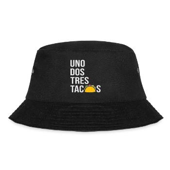 Funny taco pictures - Bucket Hat - black - Front - Lela (165cm)