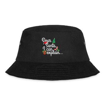 Christmas Dear Santa I can explain -Gift idea - Bucket Hat - black - Front - Lela (165cm)