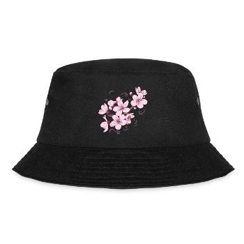 Fleur japonais cadeau cool - Bob - noir - Devant - Lela (165cm)