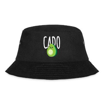 Avocado Cado Partner Couple Friends - Gift Idea - Bucket Hat - black - Front - Lela (165cm)