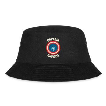 Captain Obvious - Bucket Hat - black - Front - Lela (165cm)