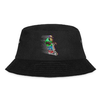 Escooter Elektroroller E-Roller cooler Affe - Bucket Hat - Schwarz - Vorne - Lela (165cm)