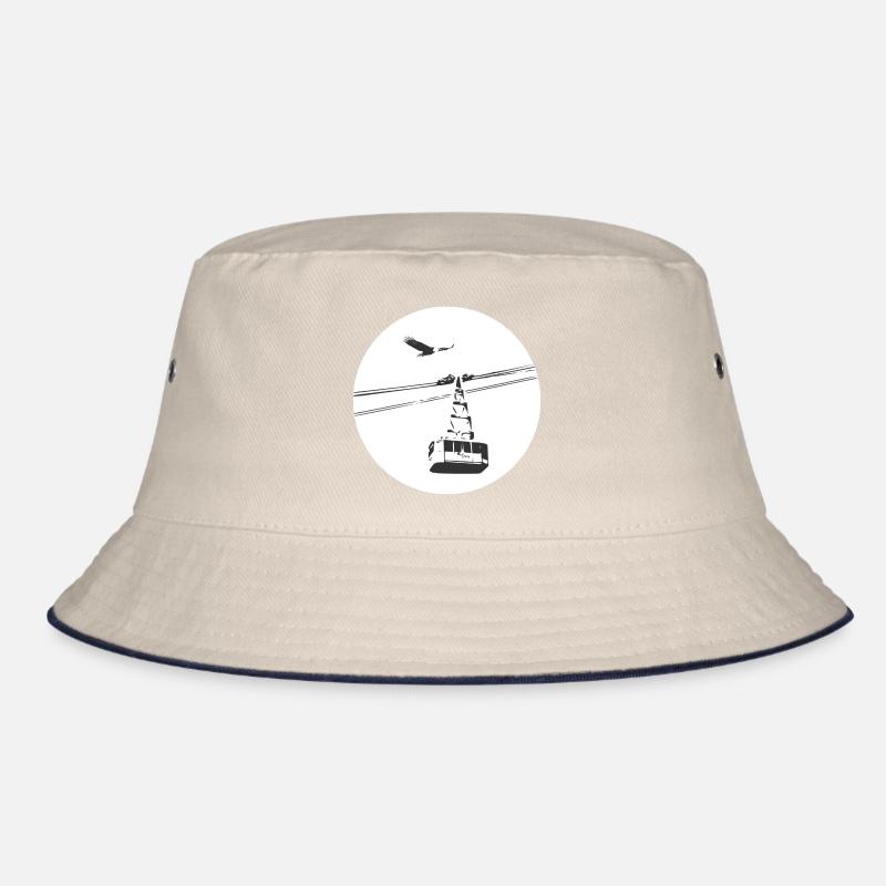 Gondola with eagle black Bucket Hat