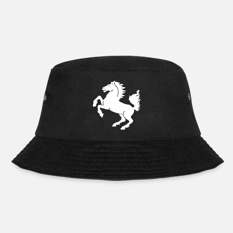 Stuttgart - Stuttgarter Ross - Bucket Hat - Schwarz