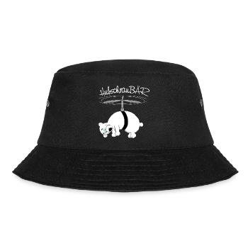 herziger, drolliger Bär - Bucket Hat - Schwarz - Vorne - Lela (165cm)