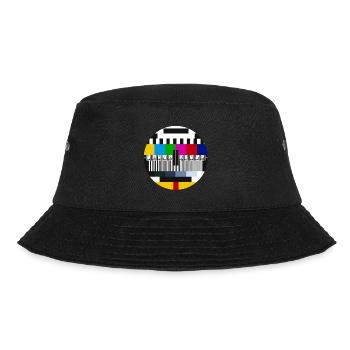 Send Pause - Test Image - Philips PM5544 - Oldschool - Bucket Hat - black - Front - Lela (165cm)