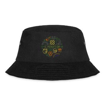 St. Patrick's Day - Bucket Hat - Schwarz - Vorne - Lela (165cm)