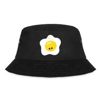 Spiegelei - Bucket Hat - Schwarz - Vorne - Lela (165cm)