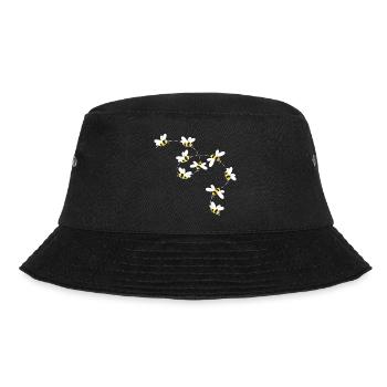 Bienen Flug - Bucket Hat - Schwarz - Vorne - Lela (165cm)