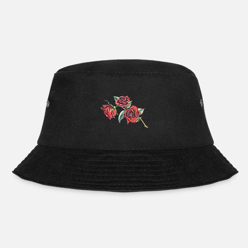 Rose - Bucket Hat - Schwarz