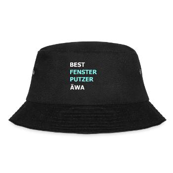Bester Fensterputzer Reiniger Hausmann Geschenk - Bucket Hat - Schwarz - Vorne - Lela (165cm)