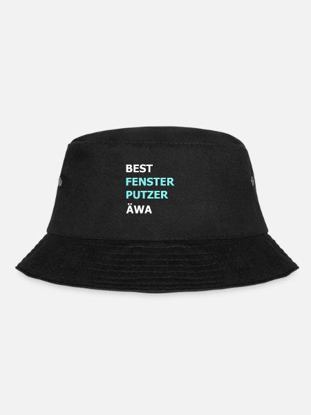 Bester Fensterputzer Reiniger Hausmann Geschenk - Bucket Hat - Schwarz