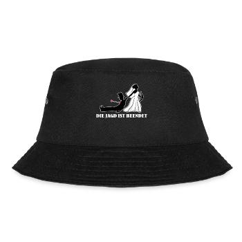 Junggesellinnenabschied Hochzeitsfeier Polterabend - Bucket Hat - Schwarz - Vorne - Lela (165cm)