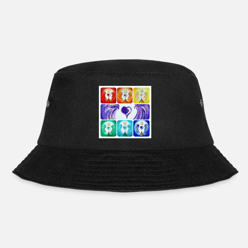 Herzengel der 7. Energiezentren - Bucket Hat - Schwarz