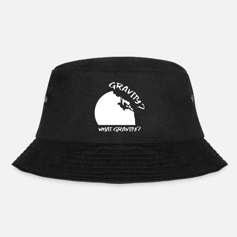 Felsklettern Bergsteigen Boulder Klettern Spruch - Bucket Hat - Schwarz