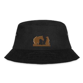 Western girl - Bucket Hat - Schwarz - Vorne - Lela (165cm)