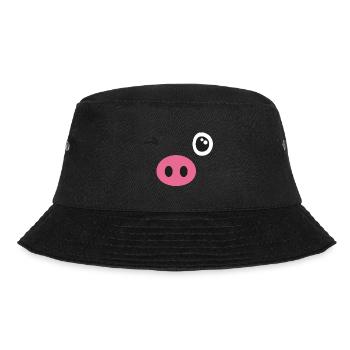 Pig costume - Bucket Hat - black - Front - Lela (165cm)