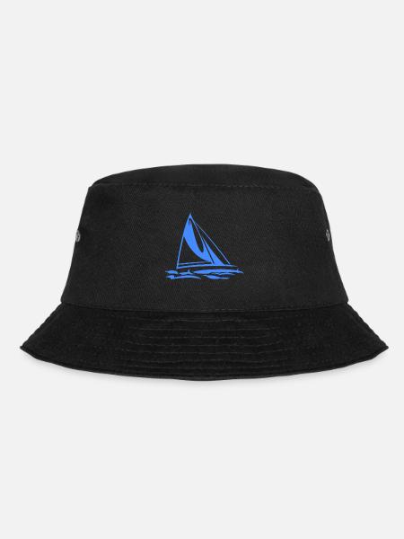 Segelboot - Bucket Hat - Schwarz