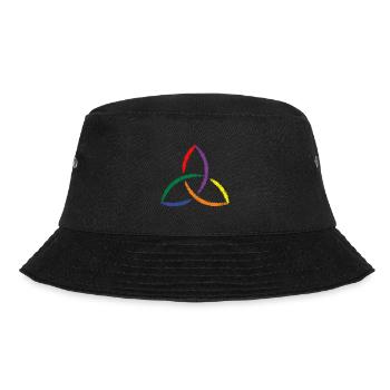 Celtic symbol Triquetra Rainbow - Bucket Hat - black - Front - Lela (165cm)