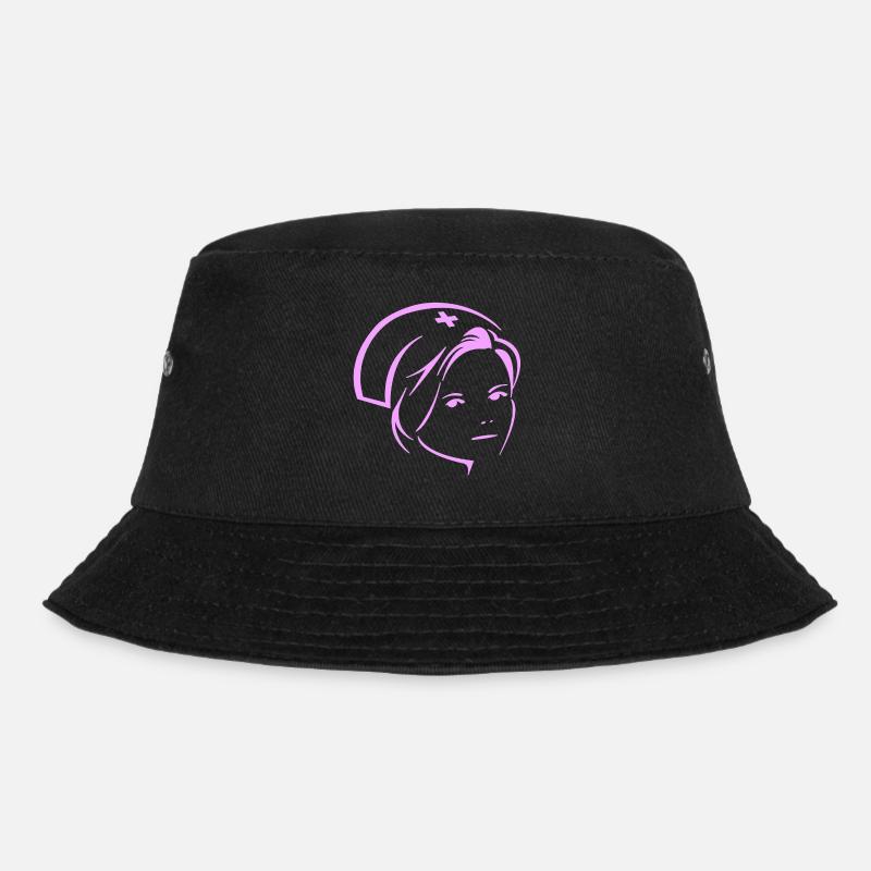 Krankenschwester - Bucket Hat - Schwarz