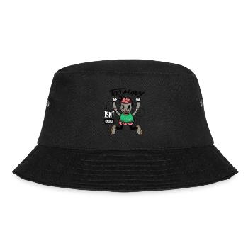 Hallo! Erhalten Sie dieses einzigartige - Bucket Hat - Schwarz - Vorne - Lela (165cm)