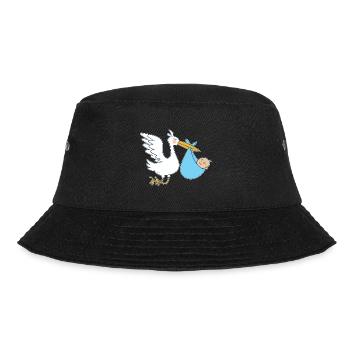 Cigogne bébé sage-femme | Idées cadeaux pour profession de sage-femme - Bob - noir - Devant - Lela (165cm)