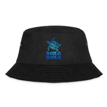 Polynesia Bora Bora Bora Turtle Tribal Tatto - Bucket Hat - black - Front - Lela (165cm)