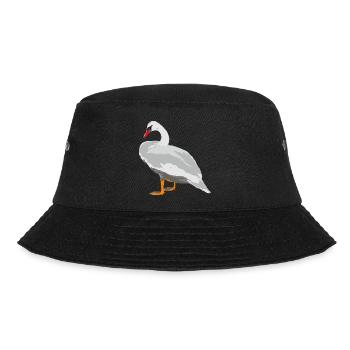 schwan vogel wasser - Bucket Hat - Schwarz - Vorne - Lela (165cm)
