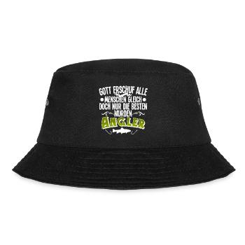 Angler Angeln - Bucket Hat - Schwarz - Vorne - Lela (165cm)