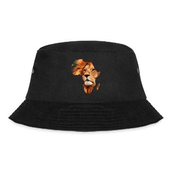 Afrika Löwe - Bucket Hat - Schwarz - Vorne - Lela (165cm)