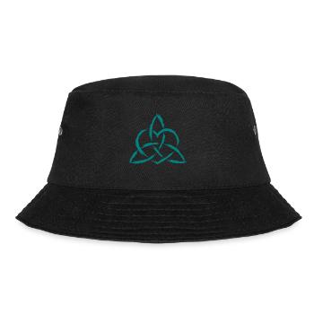 Triquetra Keltisches Herz Knoten Symbol - Bucket Hat - Schwarz - Vorne - Lela (165cm)