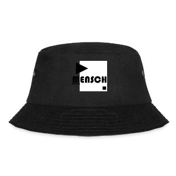 Mensch Bauhaus schwarz weiß - Bucket Hat - Schwarz - Vorne - Lela (165cm)